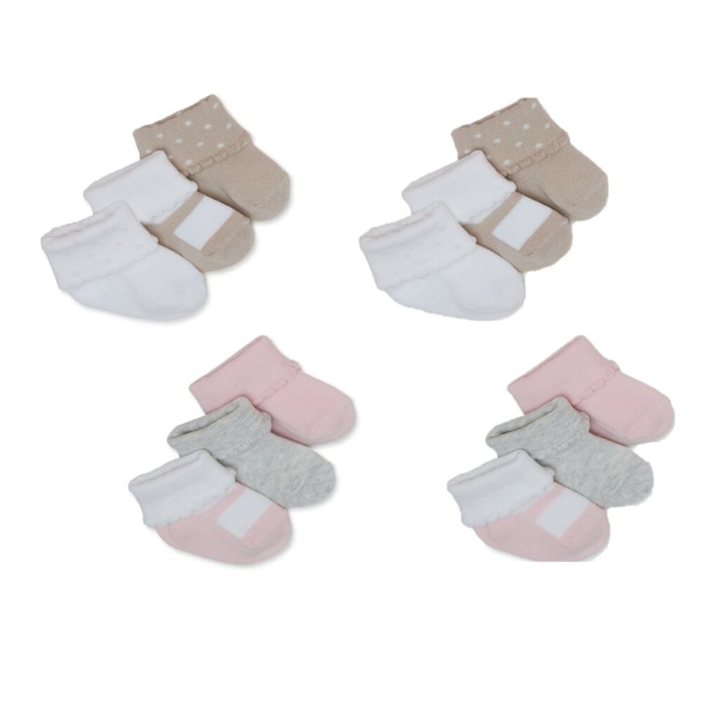 Carter's Child of Mine, Infant Girl Cuffed Mary Jane, 6 Pack, Size 0-6M (x2) NWT